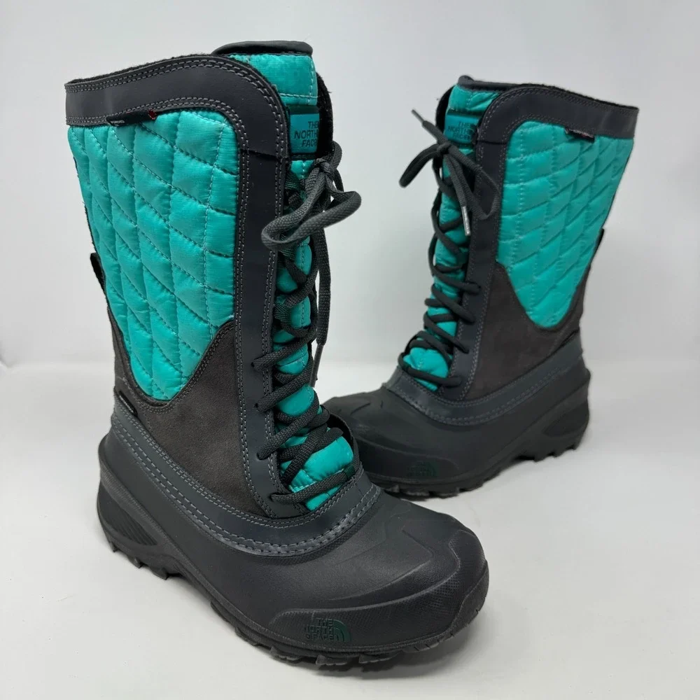 The North Face Thermoball Boots Waterproof Black NF0A2T5U‎ Kids Youth Size 5